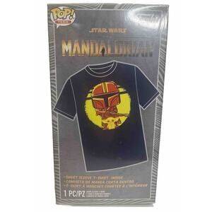 Funko Pop Boxed Tees The Mandalorian Baby Yoda Cute Child Sun Unisex Adult M NEW